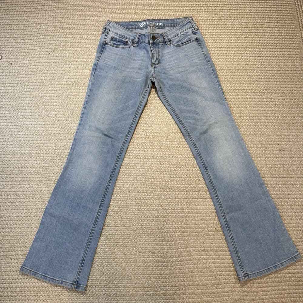 Laguna Beach Jean Co. Women's Y2K Low Rise Bootcut Jeans Light Wash EUC Size 7